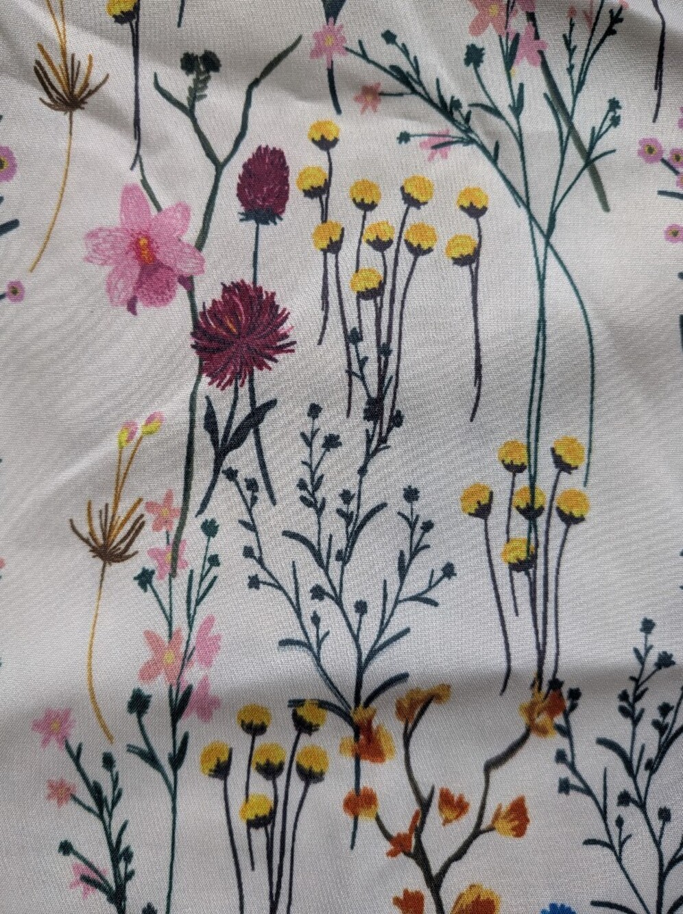 Floral Wildflower Button Up Blouse Women's Large - Picture 9 of 9